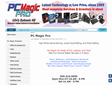 Tablet Screenshot of pcmagicpro.com